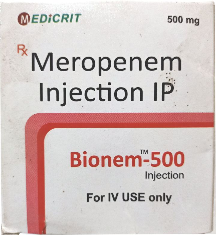 Bionem 500 MG Injection pack